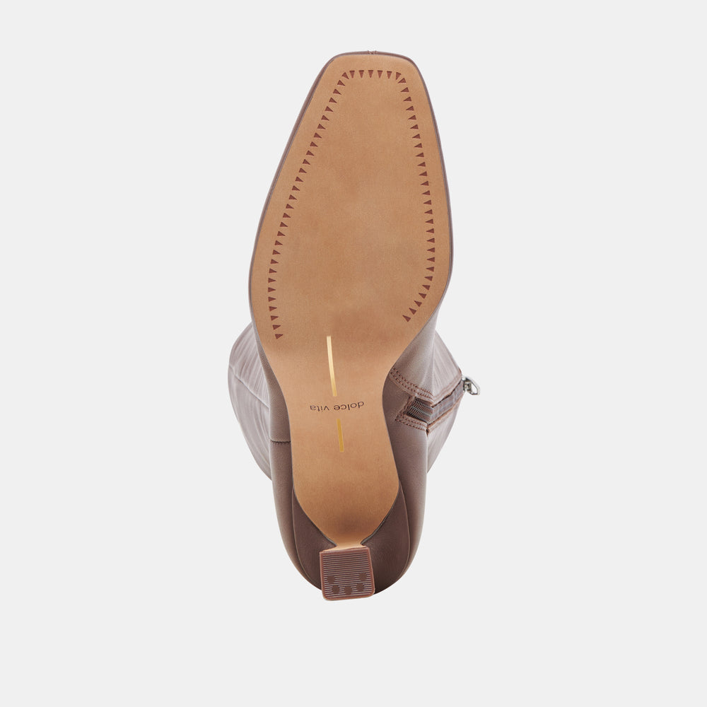 Gyra Extra Wide Calf Chocolate Boots | Dolce Vita Women