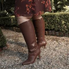 Gyra Extra Wide Calf Chocolate Boots | Dolce Vita Women
