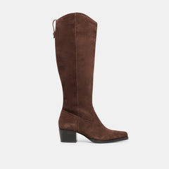 Virona H2O Waterproof Dk Brown Suede Wide Calf Boots | Dolce Vita Women