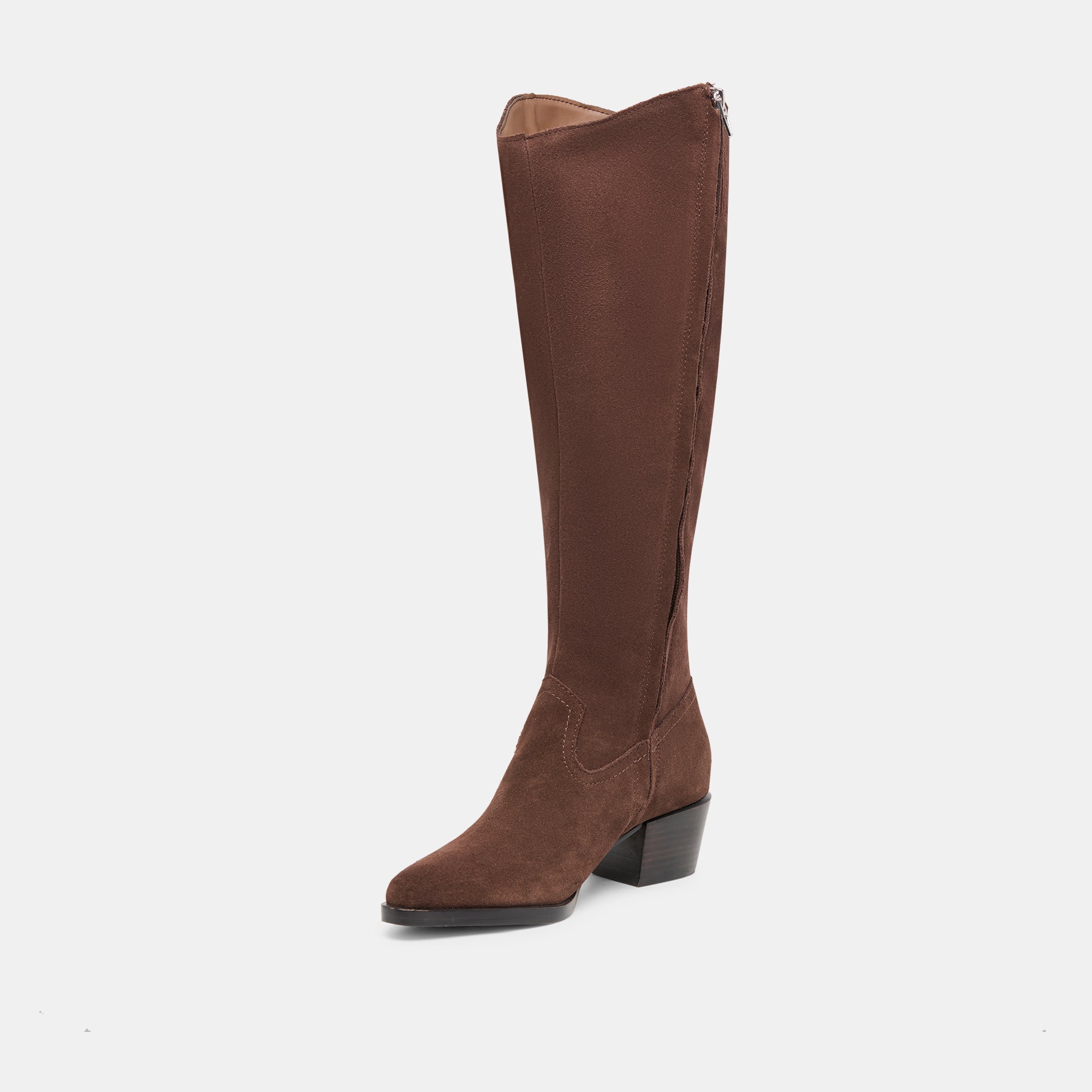 Virona H2O Waterproof Dk Brown Suede Wide Calf Boots | Dolce Vita Women