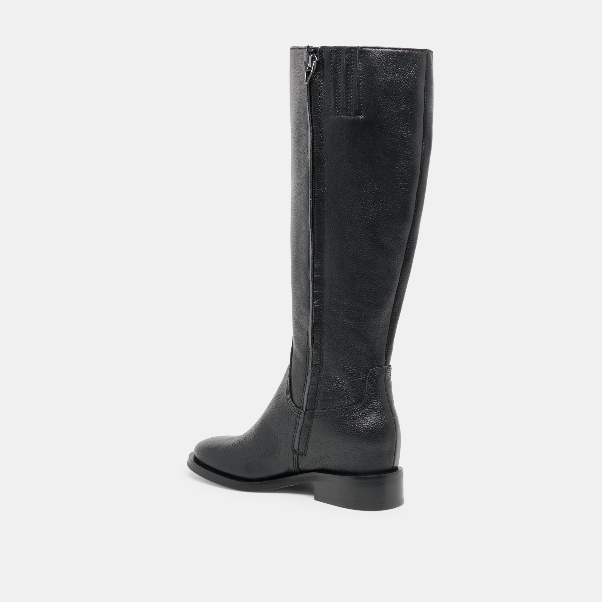 Kilian H2O Waterproof Black Leather Wide Calf Boots | Women Dolce Vita