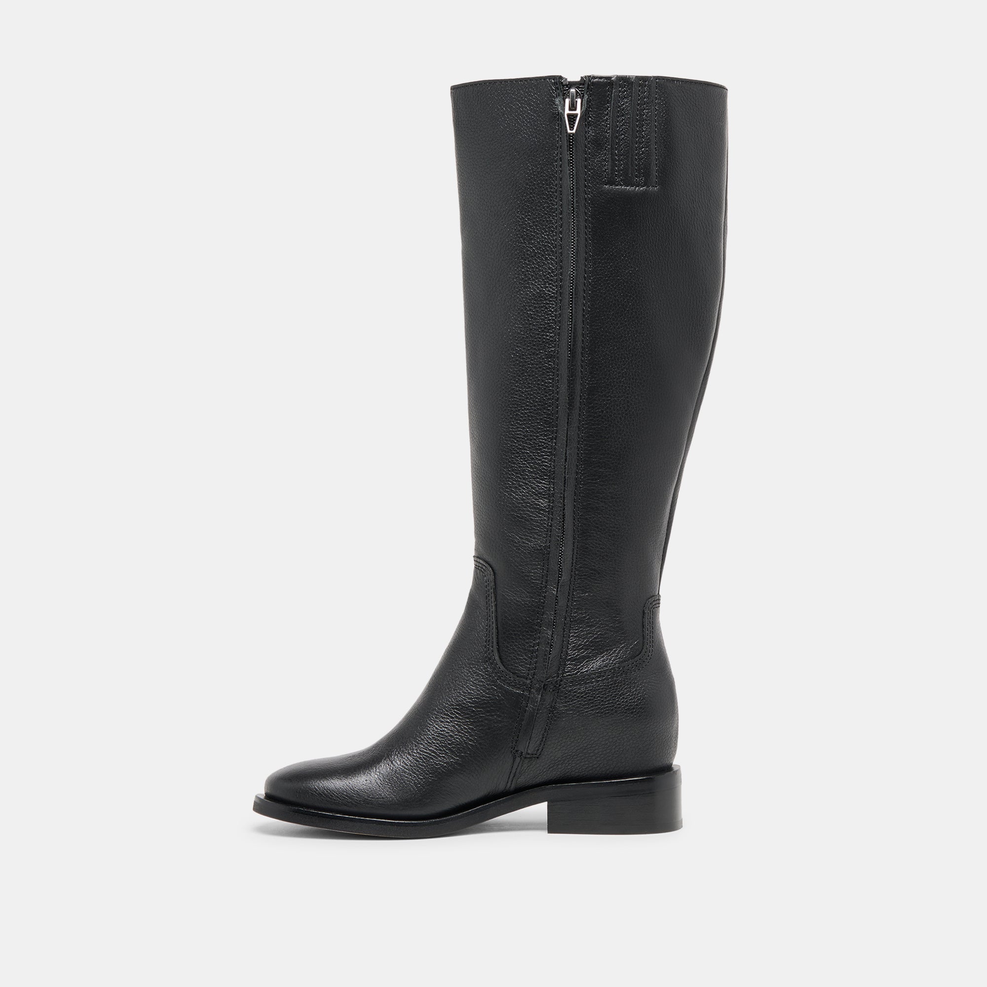Kilian H2O Waterproof Black Leather Wide Calf Boots | Women Dolce Vita