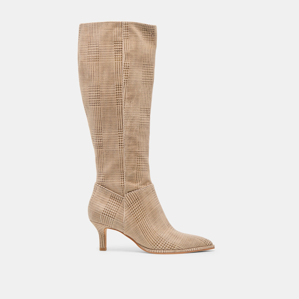 Aldy Herringbone Printed Suede Boots | Dolce Vita Women