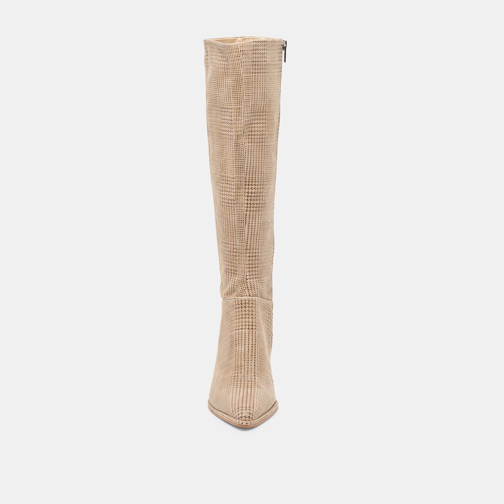 Aldy Herringbone Printed Suede Boots | Dolce Vita Women