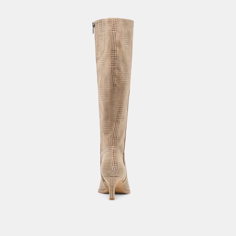 Aldy Herringbone Printed Suede Boots | Dolce Vita Women