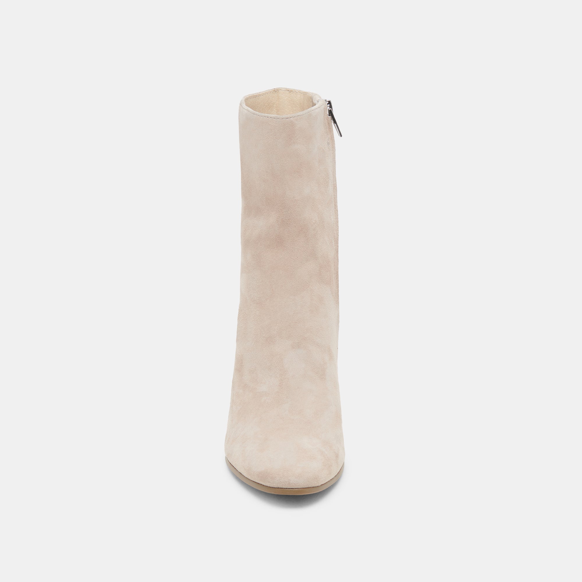Suzy Wide Taupe Suede Booties | Women Dolce Vita