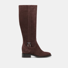 Kilian H2O Waterproof Mahogany Suede Wide Calf Boots | Dolce Vita Women