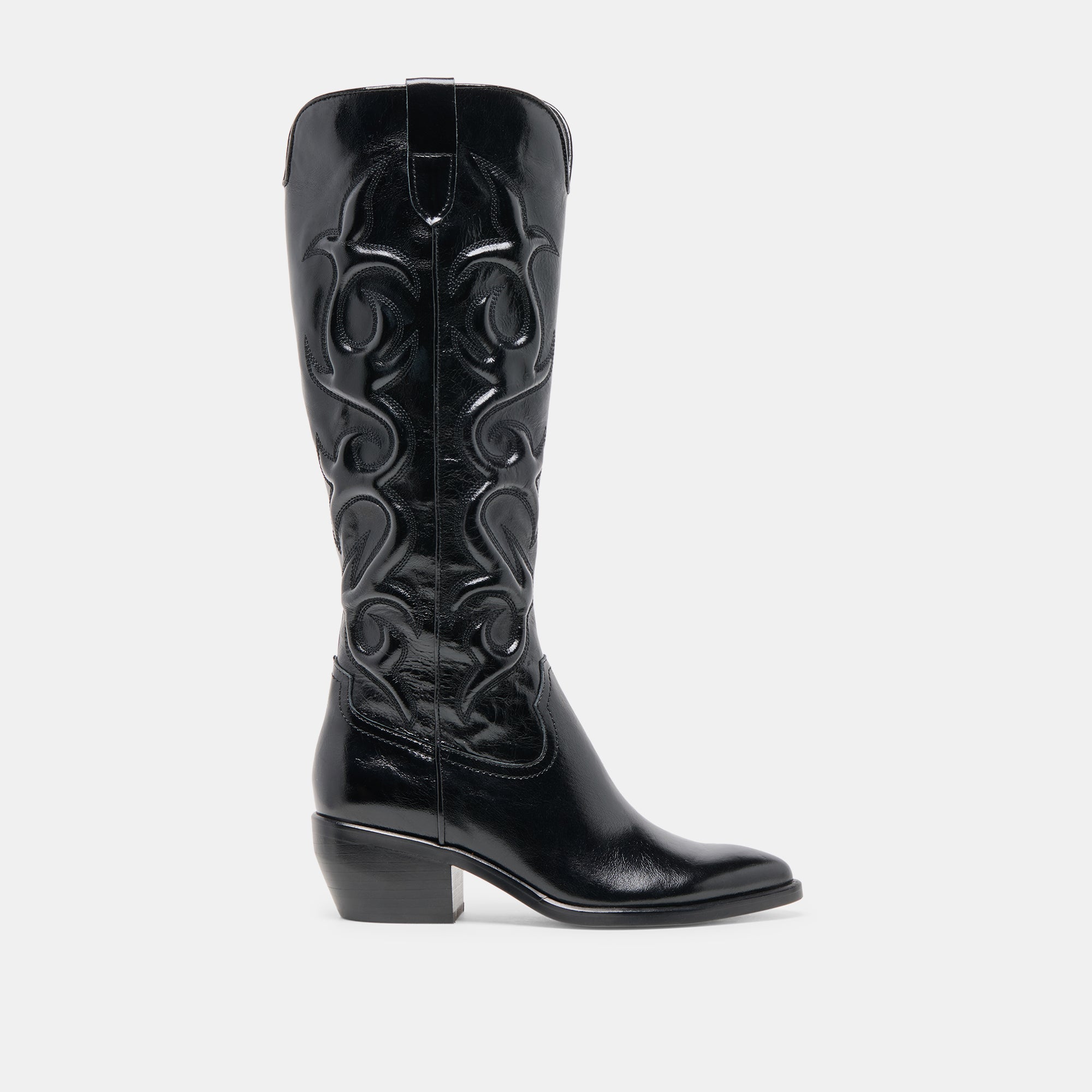 Mirla Black Leather Boots | Women Dolce Vita