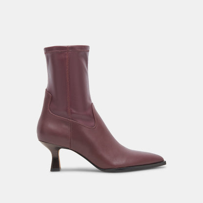ARYA WIDE CALF BOOTS WINE LEATHER - Dolce Vita