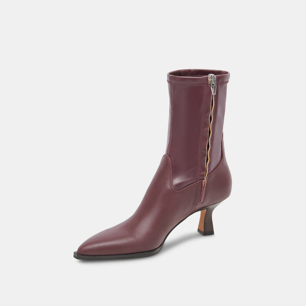 ARYA WIDE CALF BOOTS WINE LEATHER | Dolce Vita Women