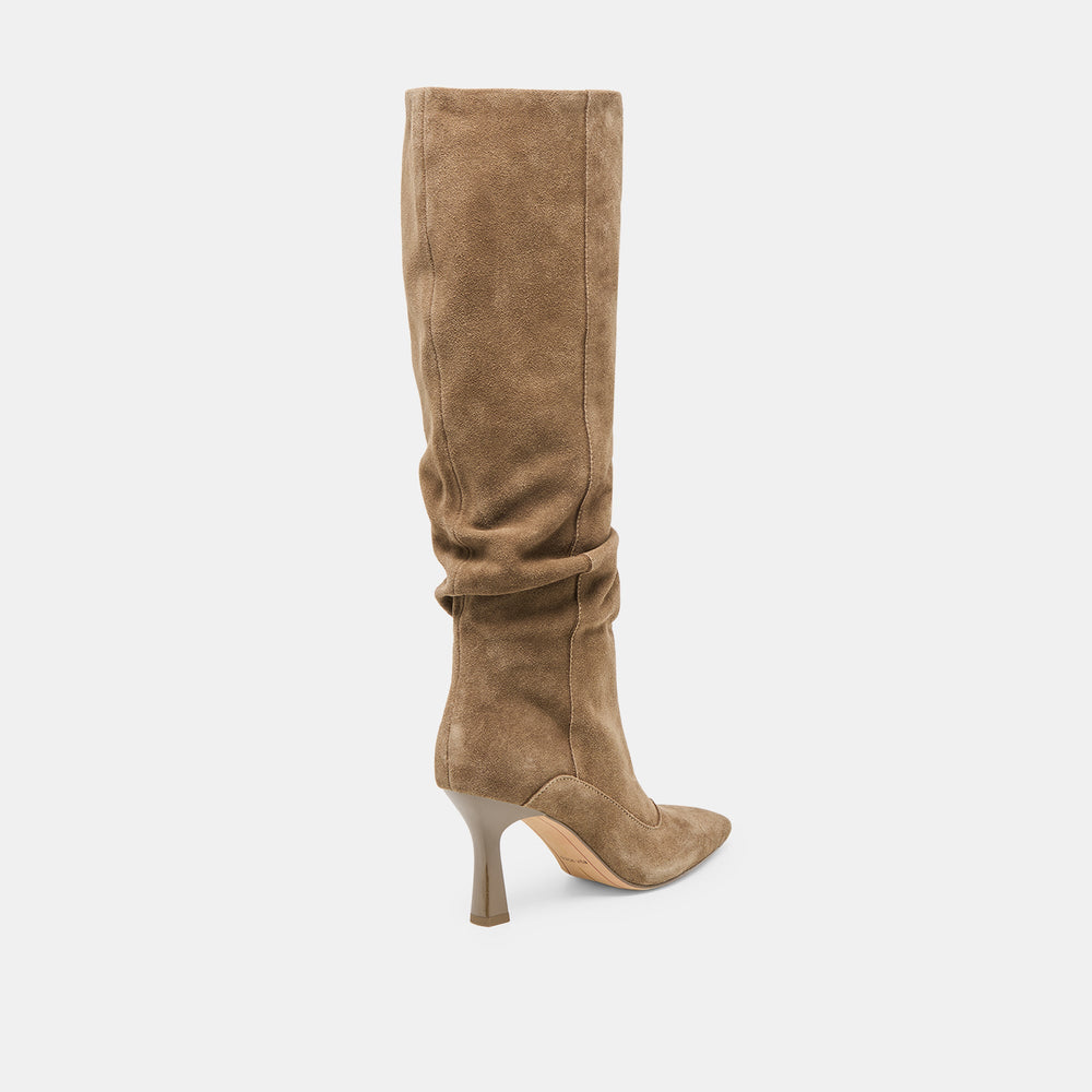 Lousa Olive Suede Boots | Women Dolce Vita