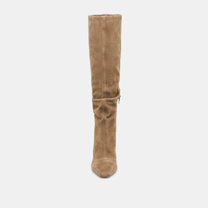 Lousa Olive Suede Boots - Dolce Vita