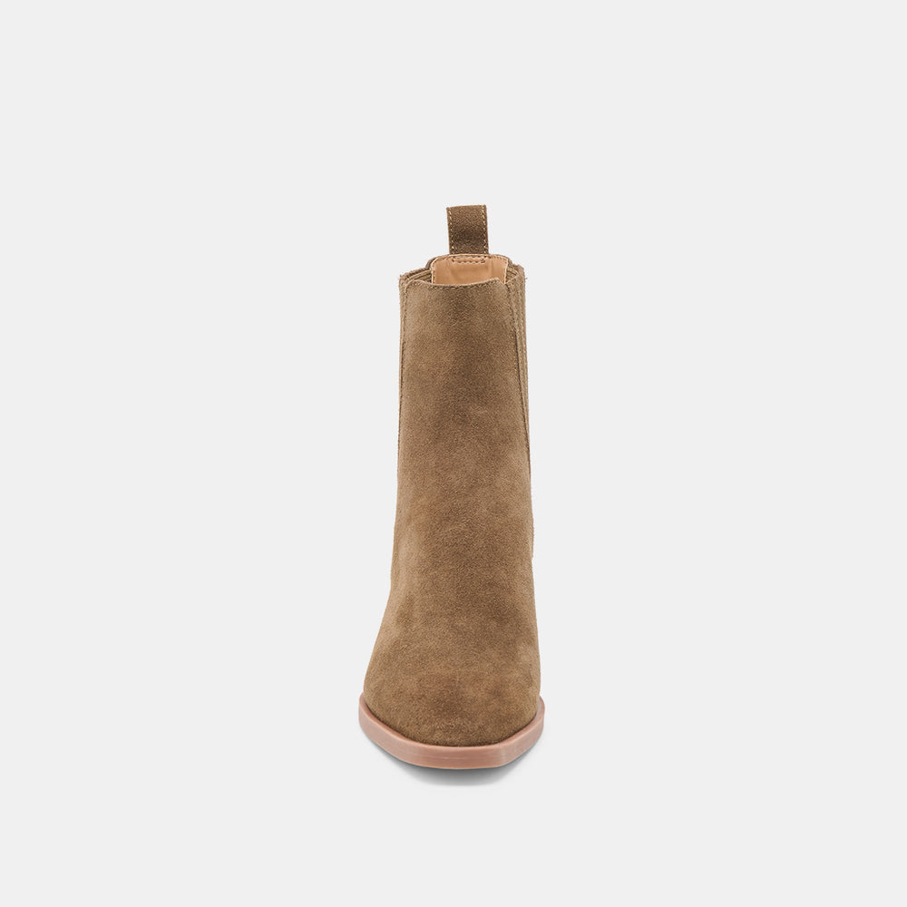 Faint H2O Waterproof Olive Suede Booties | Dolce Vita Women