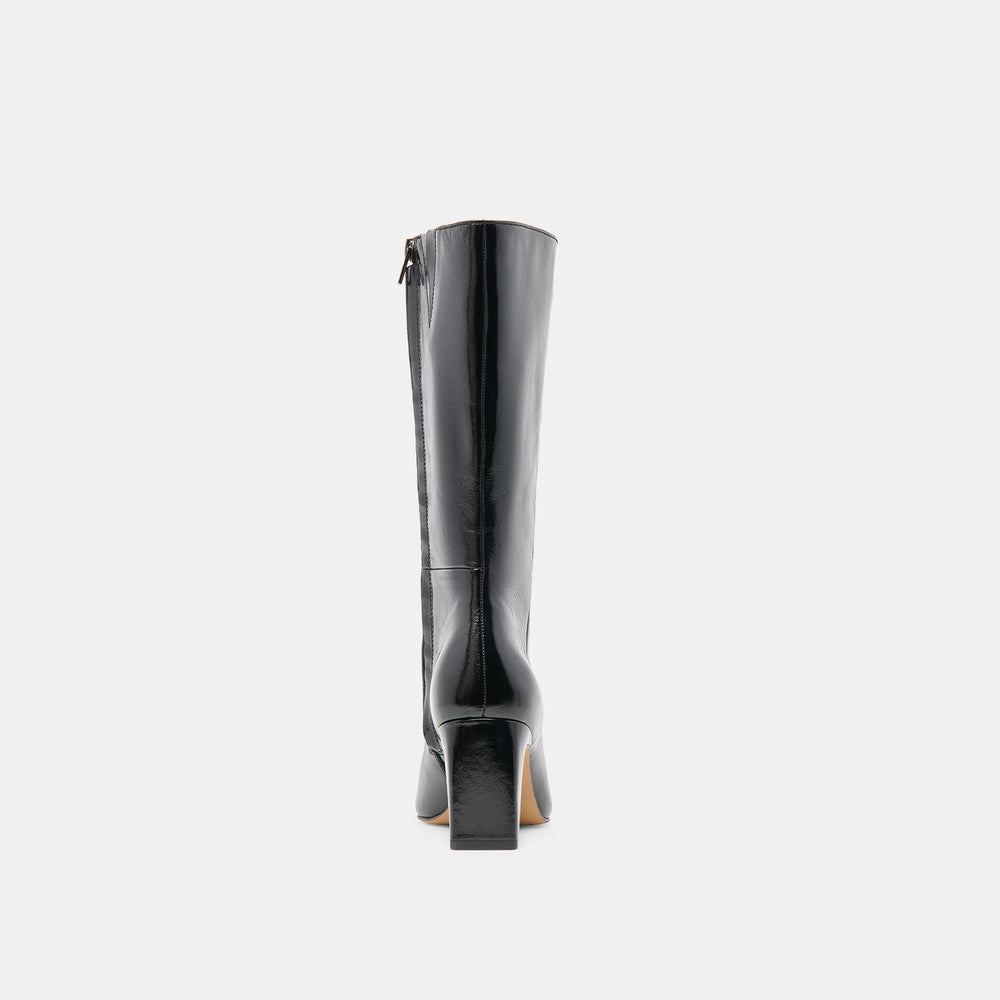 Riggs Black Leather Boots | Women Dolce Vita