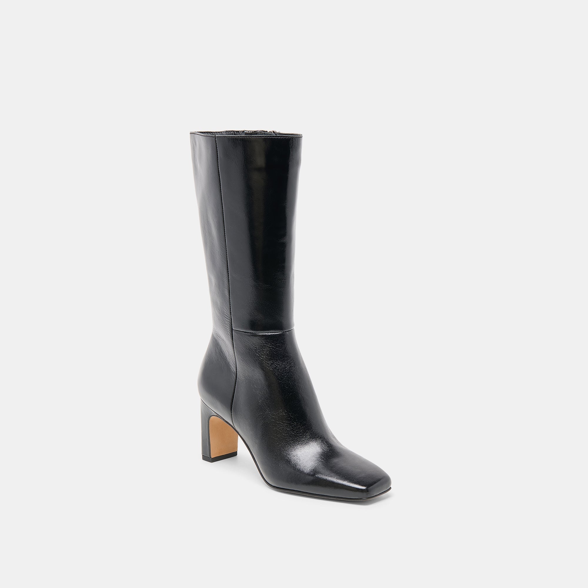 Riggs Black Leather Boots | Women Dolce Vita