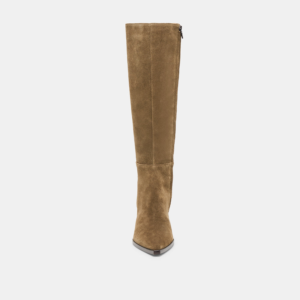 Auggie Olive Suede Wide Calf Boots | Dolce Vita Women