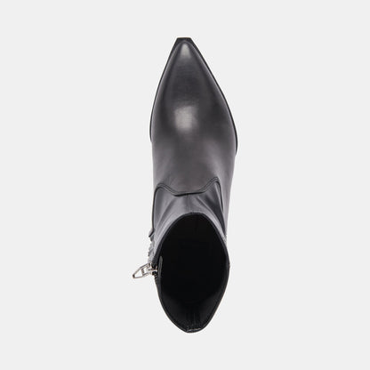 ARYA WIDE CALF BOOTS BLACK LEATHER - Dolce Vita