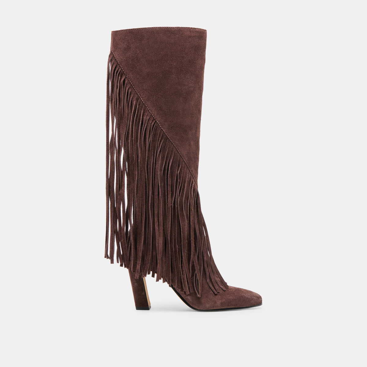 Giano Mahogany Suede Boots | Women Dolce Vita