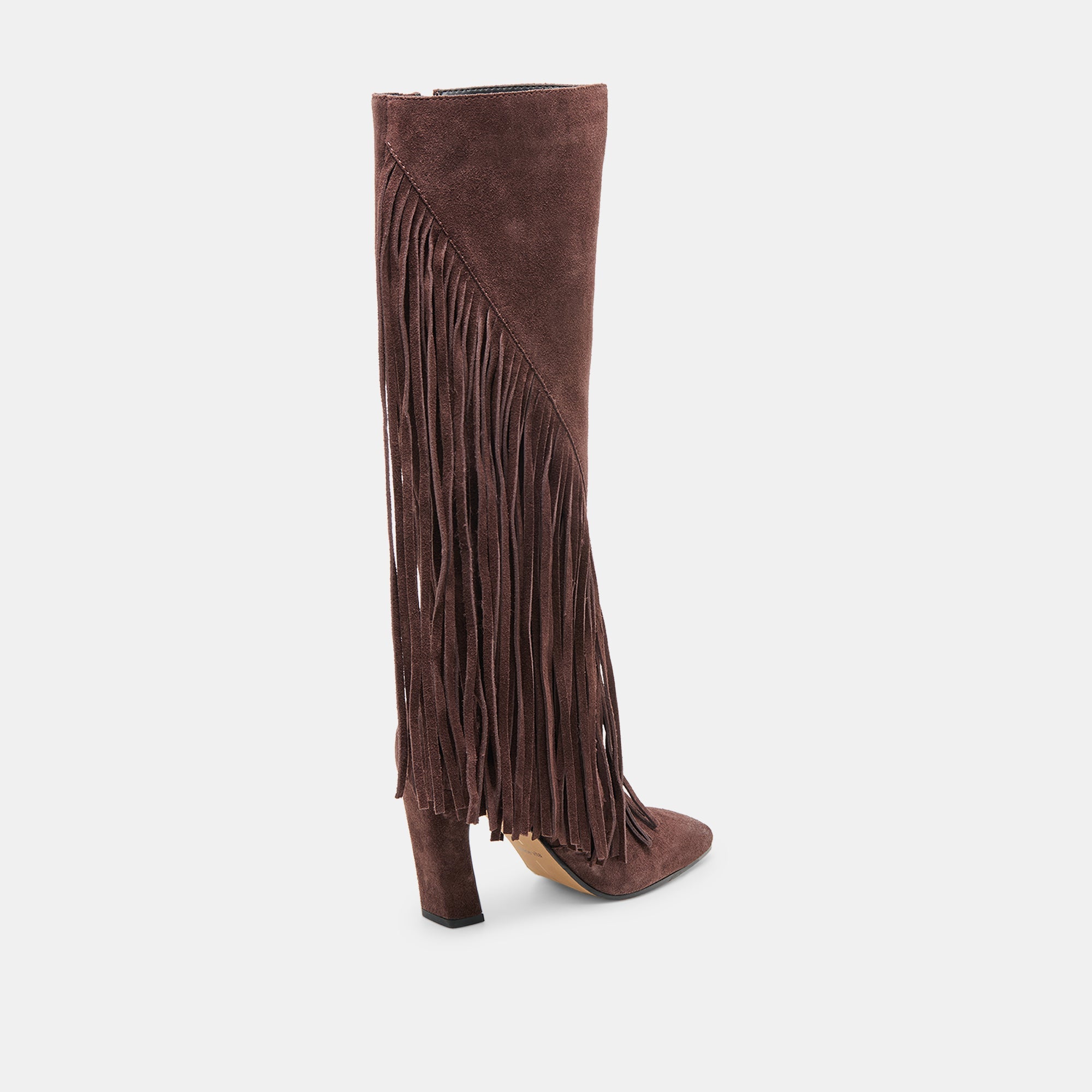 Giano Mahogany Suede Boots | Women Dolce Vita