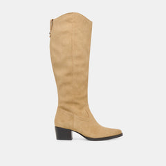 Virona H2O Waterproof Dk Taupe Suede Wide Calf Boots | Dolce Vita Women