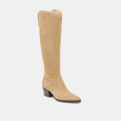 Virona H2O Waterproof Dk Taupe Suede Wide Calf Boots | Dolce Vita Women