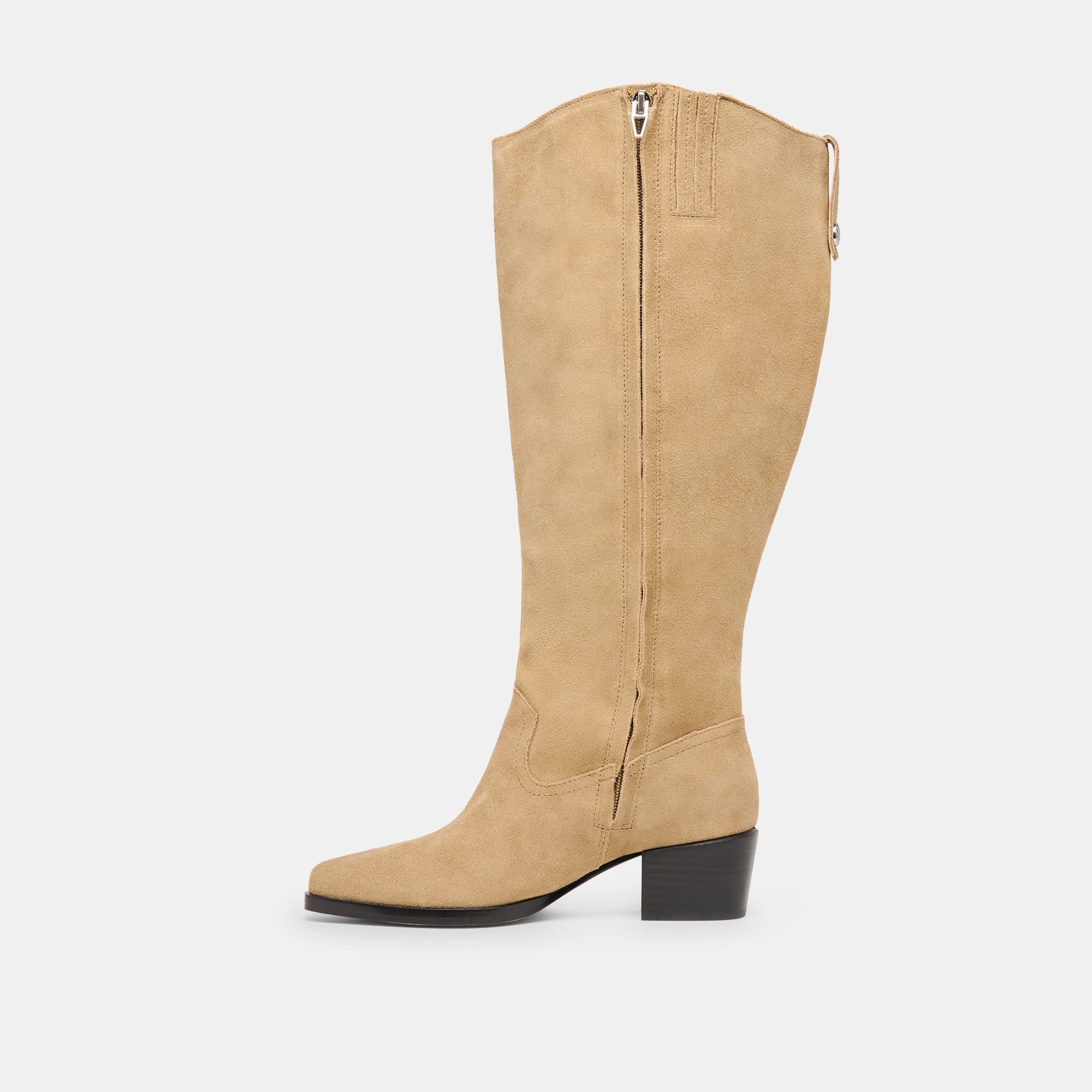Virona H2O Waterproof Dk Taupe Suede Extra Wide Calf Boots | Women Dolce Vita
