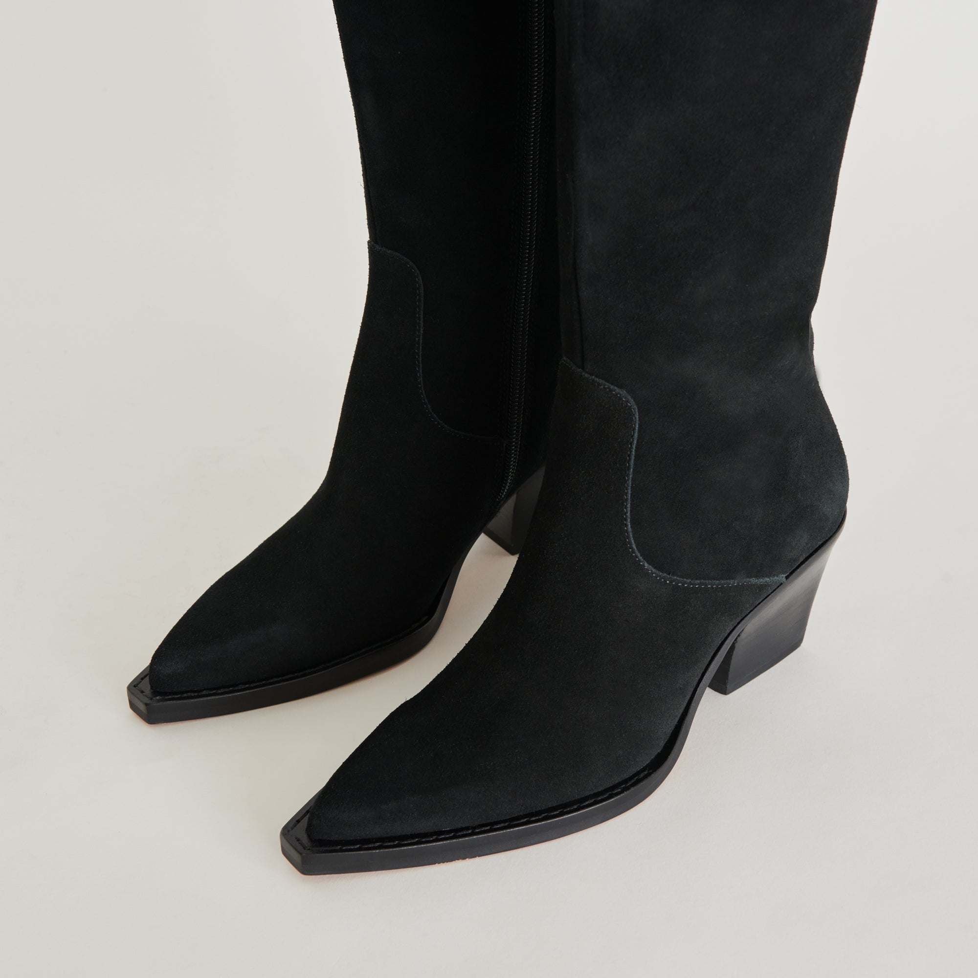 Raj Boots in Onyx Suede | Women Dolce Vita
