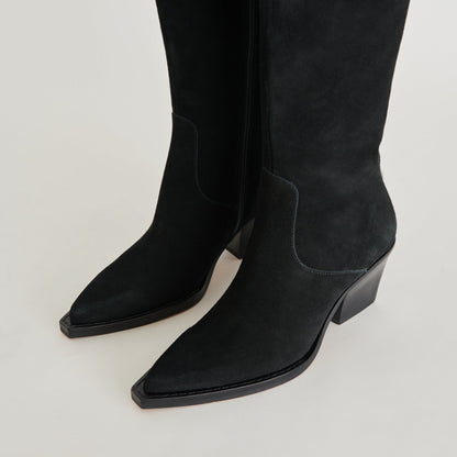 Raj Boots in Onyx Suede - Dolce Vita