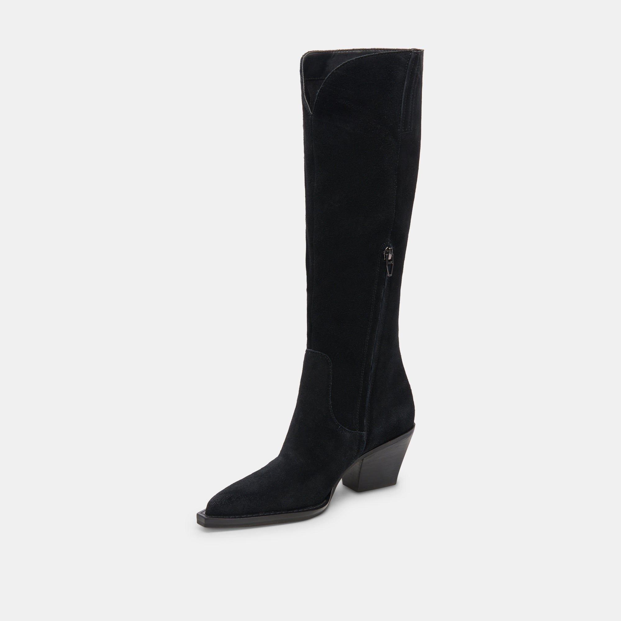 Raj Boots in Onyx Suede | Women Dolce Vita