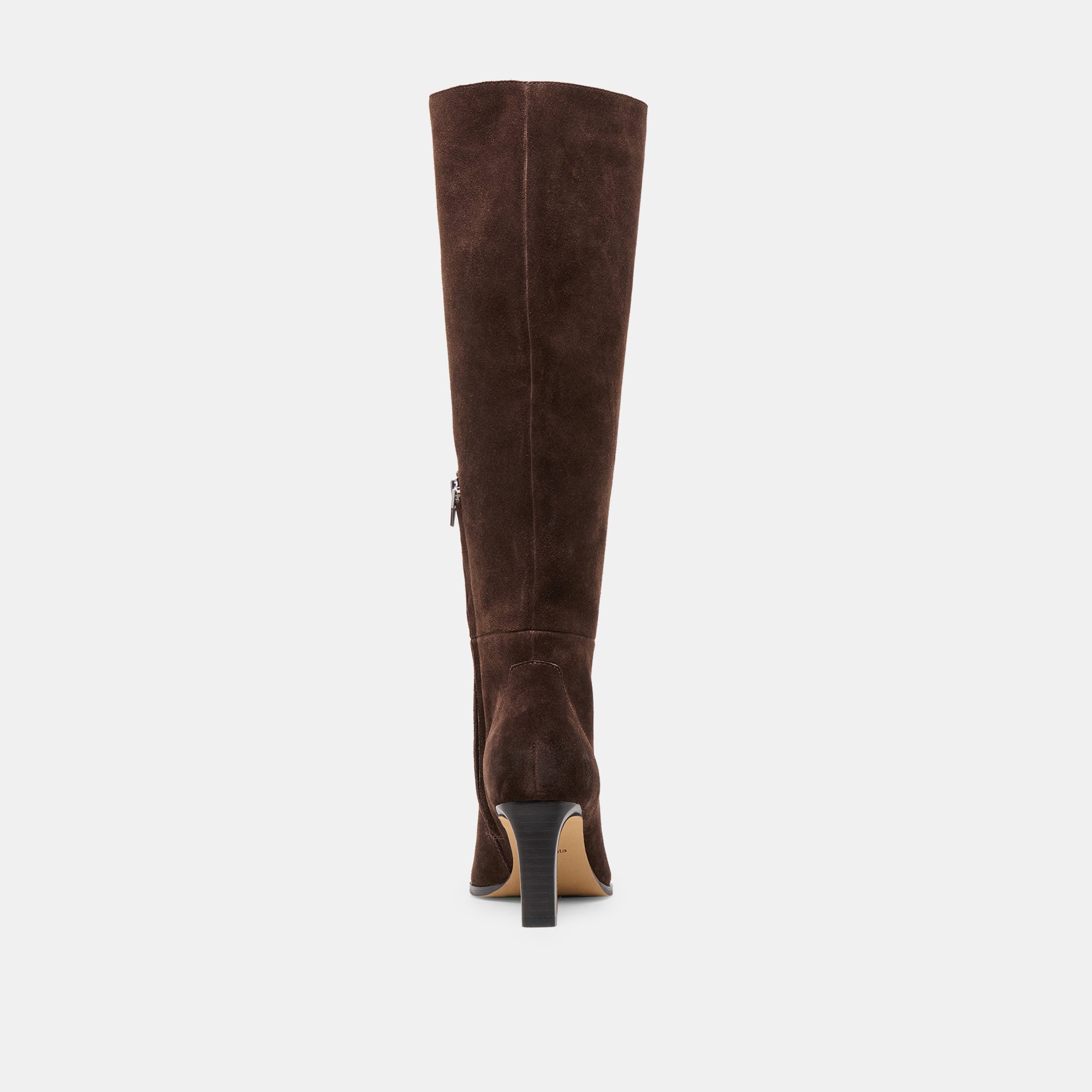 Emmi Dk Brown Suede Wide Calf Boots | Dolce Vita Women