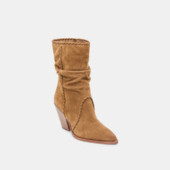 Julith Lt Brown Suede Boots | Women Dolce Vita