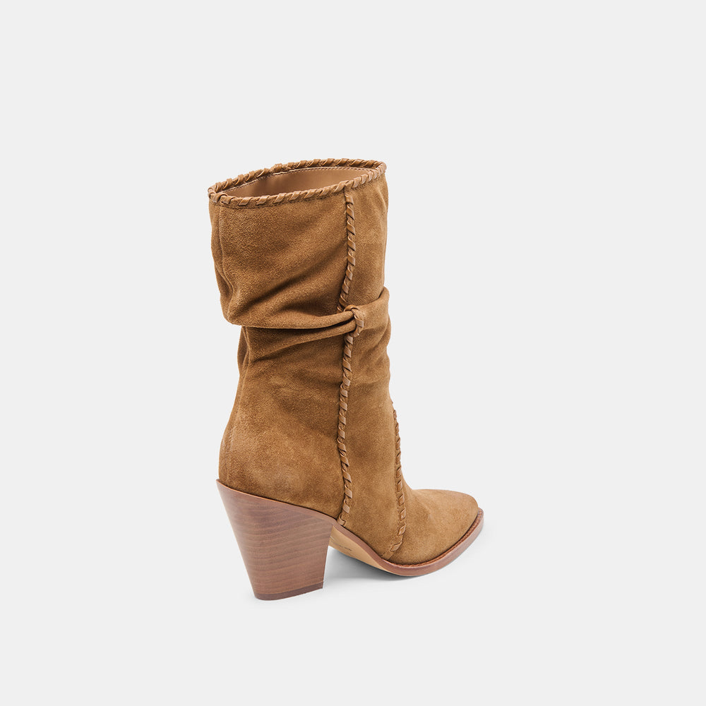 Julith Lt Brown Suede Boots | Women Dolce Vita