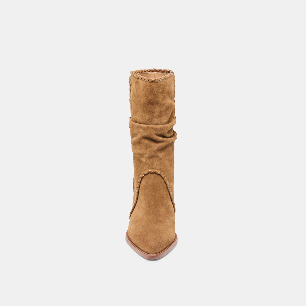 Julith Lt Brown Suede Boots | Women Dolce Vita