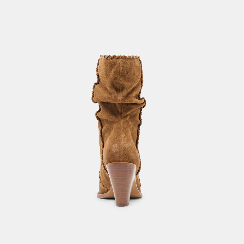 Julith Lt Brown Suede Boots | Women Dolce Vita