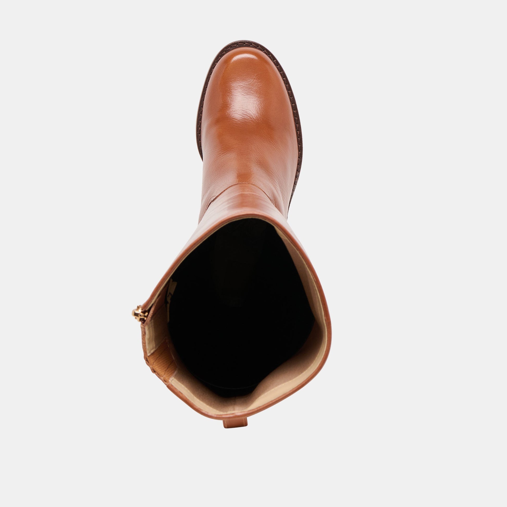 Lucyle Tan Leather Boots - Dolce Vita
