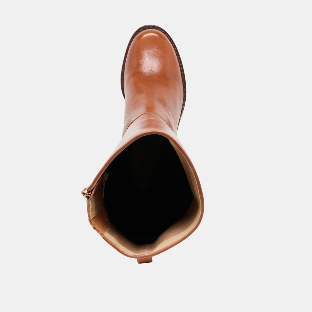 Lucyle Tan Leather Boots | Dolce Vita Women