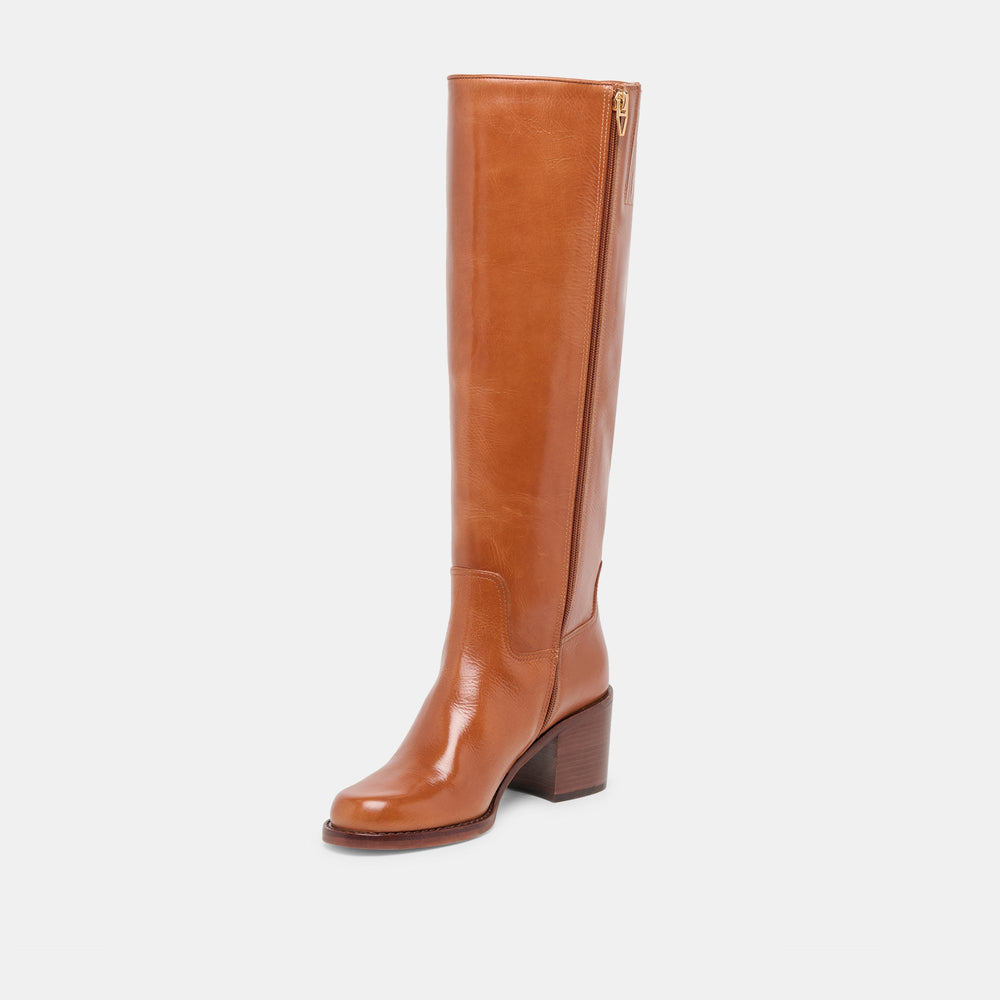 Lucyle Tan Leather Boots | Dolce Vita Women