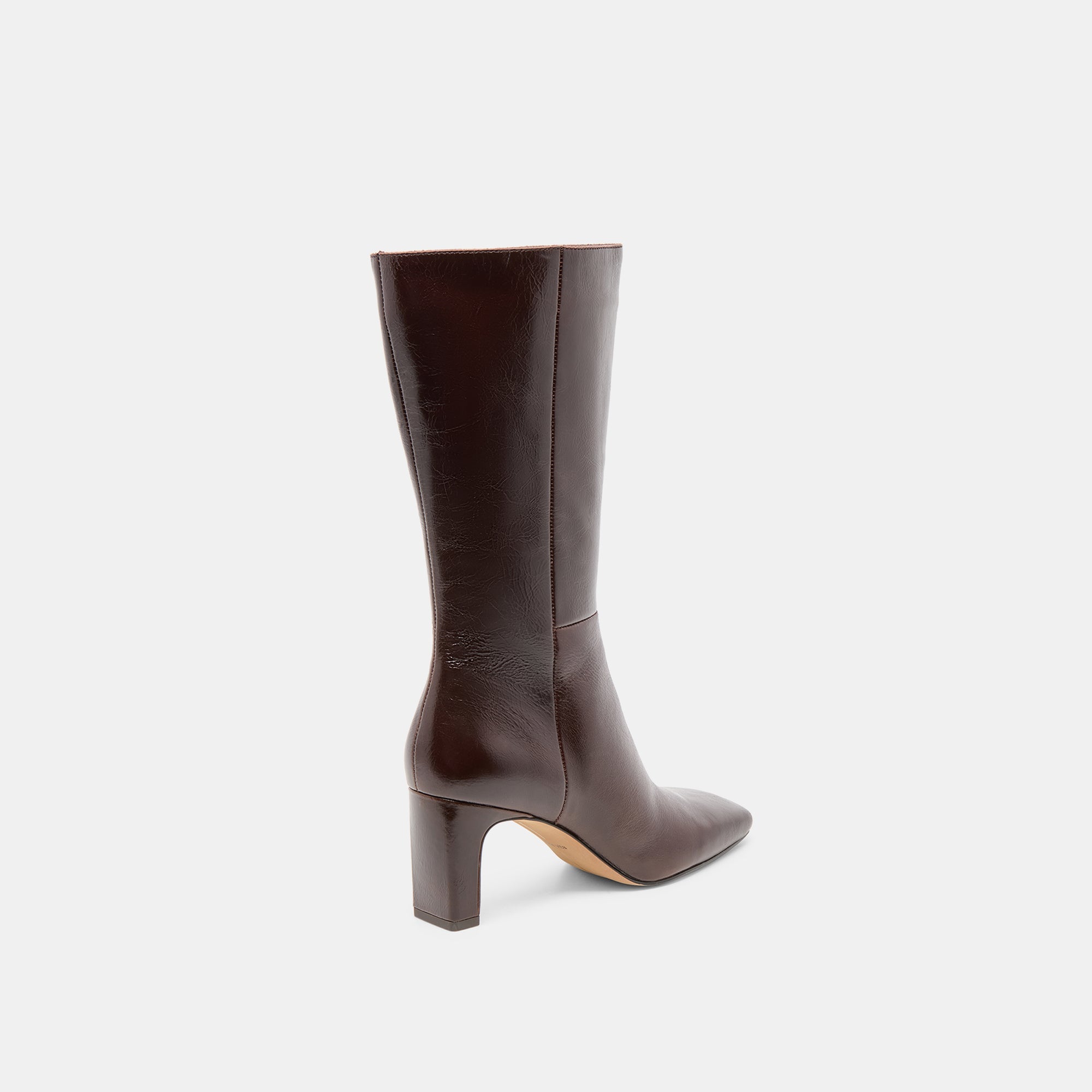 Riggs Chocolate Leather Boots | Women Dolce Vita