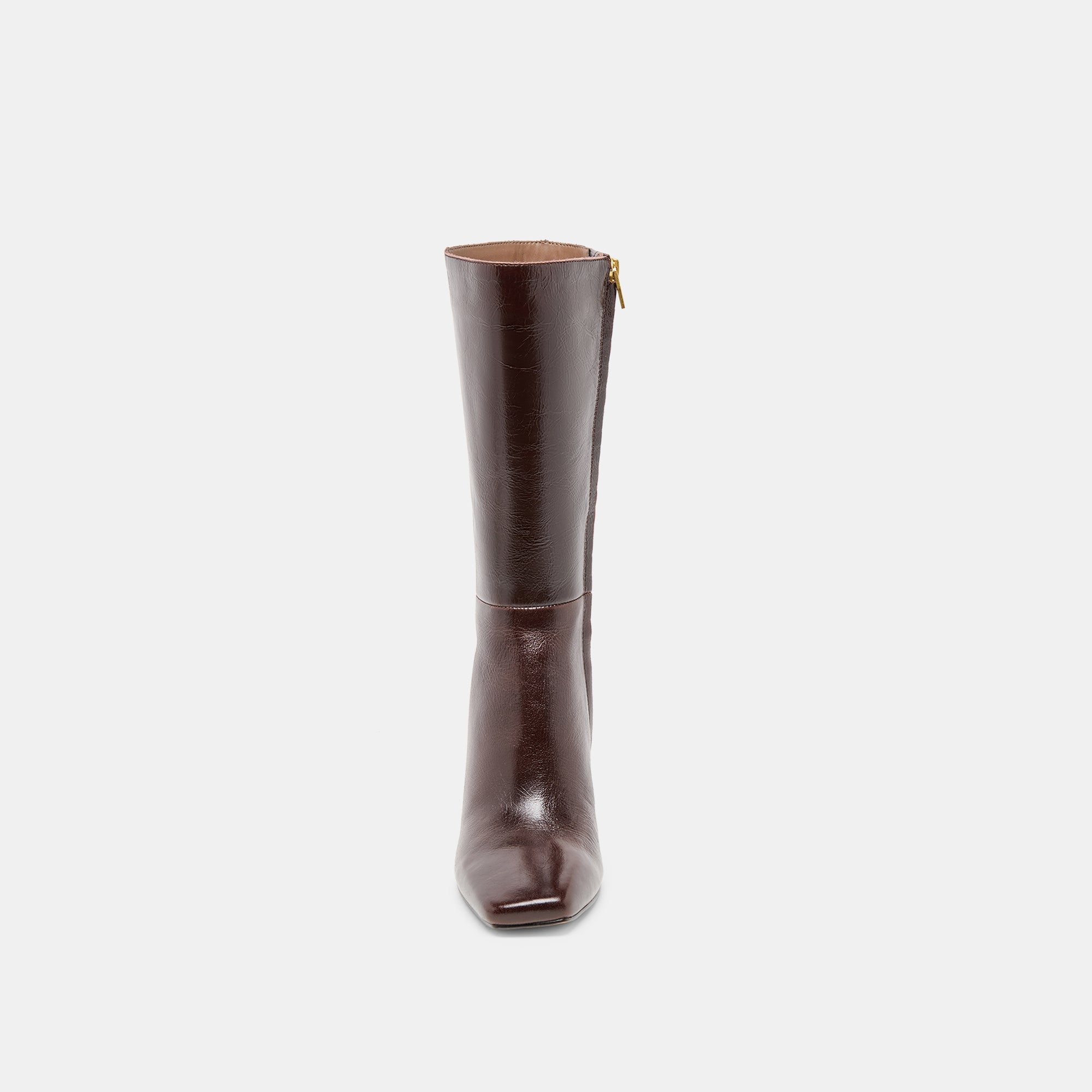 Riggs Chocolate Leather Boots | Women Dolce Vita
