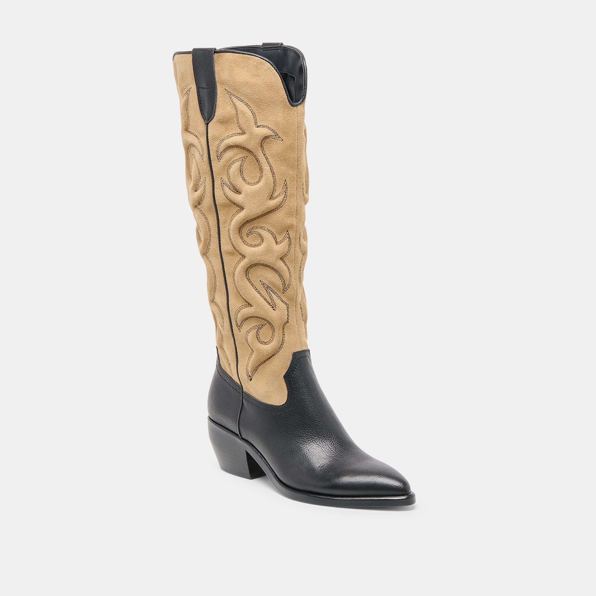 Mirla Black Multi Leather Boots | Dolce Vita Women