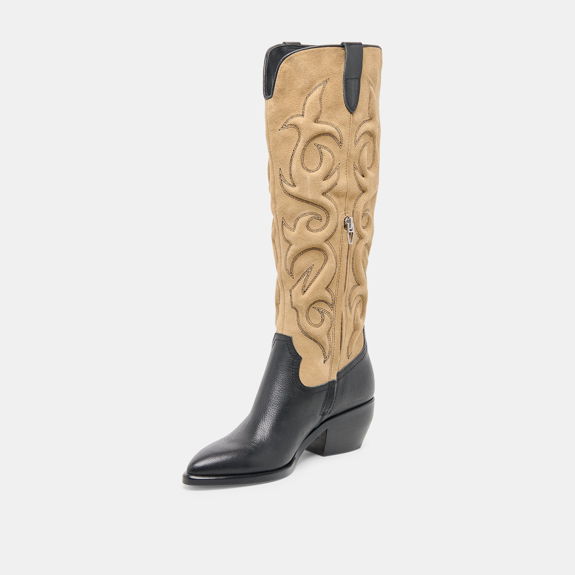 Mirla Black Multi Leather Boots | Dolce Vita Women