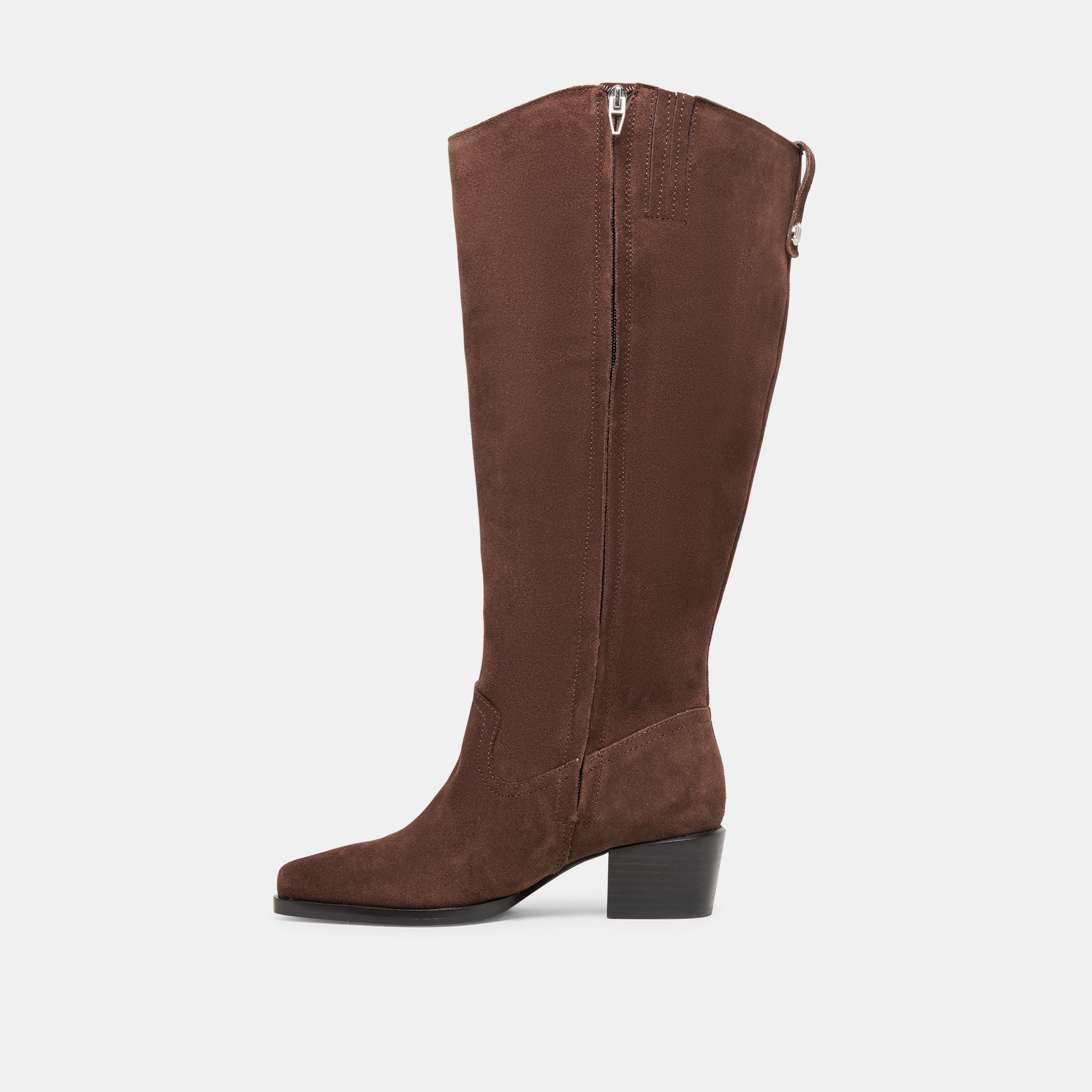 Virona H2O Waterproof Dk Brown Suede Extra Wide Calf Boots | Women Dolce Vita