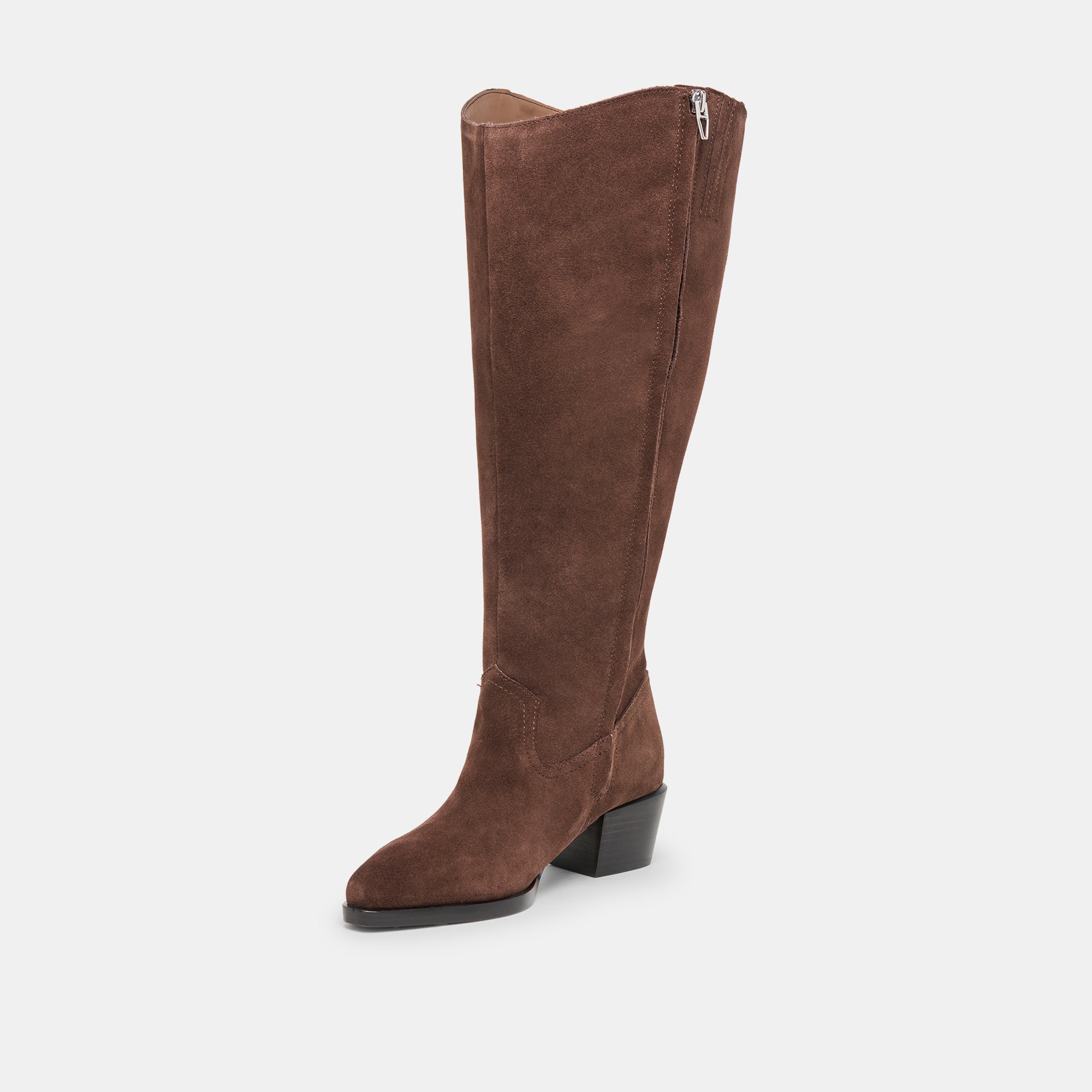 Virona H2O Waterproof Dk Brown Suede Extra Wide Calf Boots | Women Dolce Vita