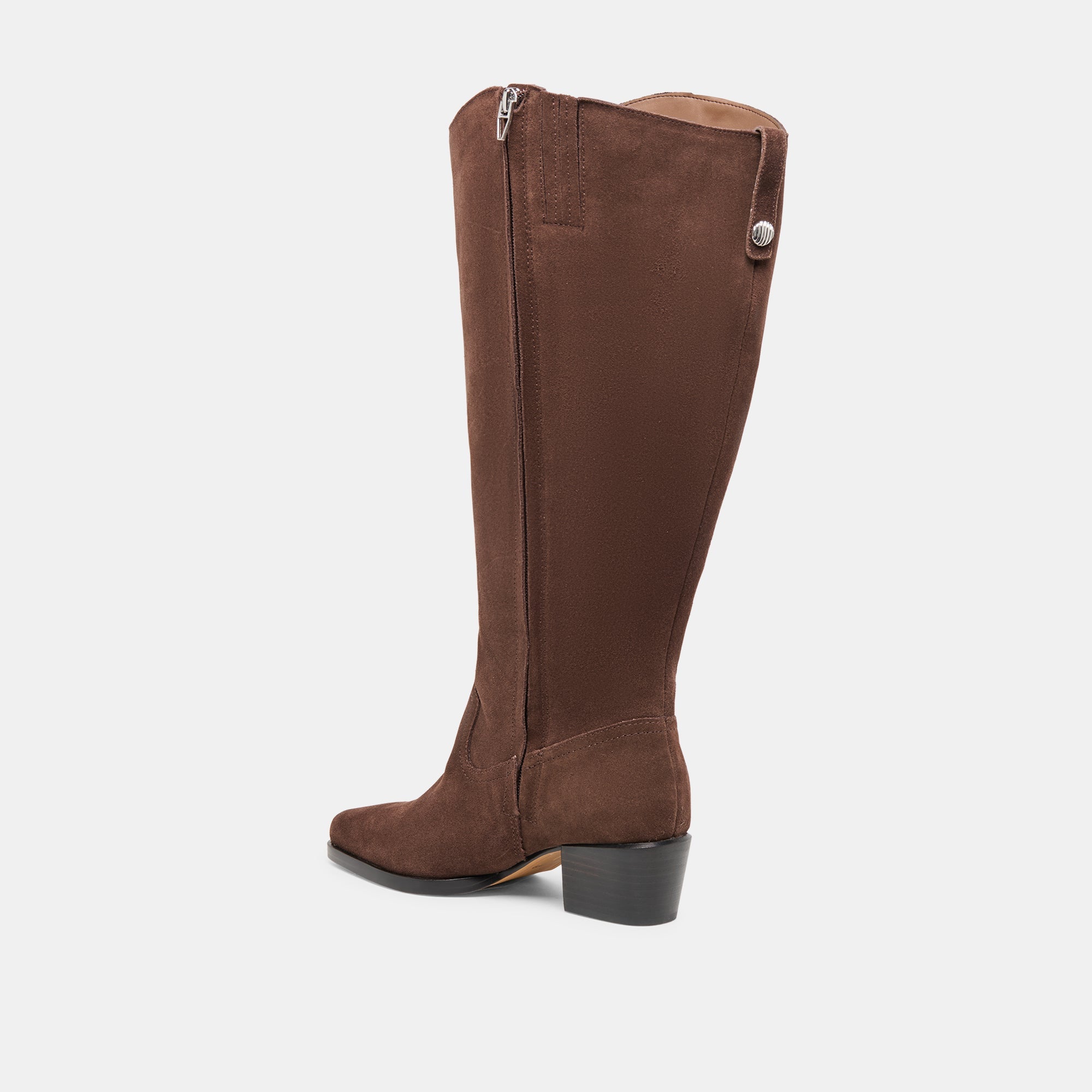 Virona H2O Waterproof Dk Brown Suede Extra Wide Calf Boots | Women Dolce Vita