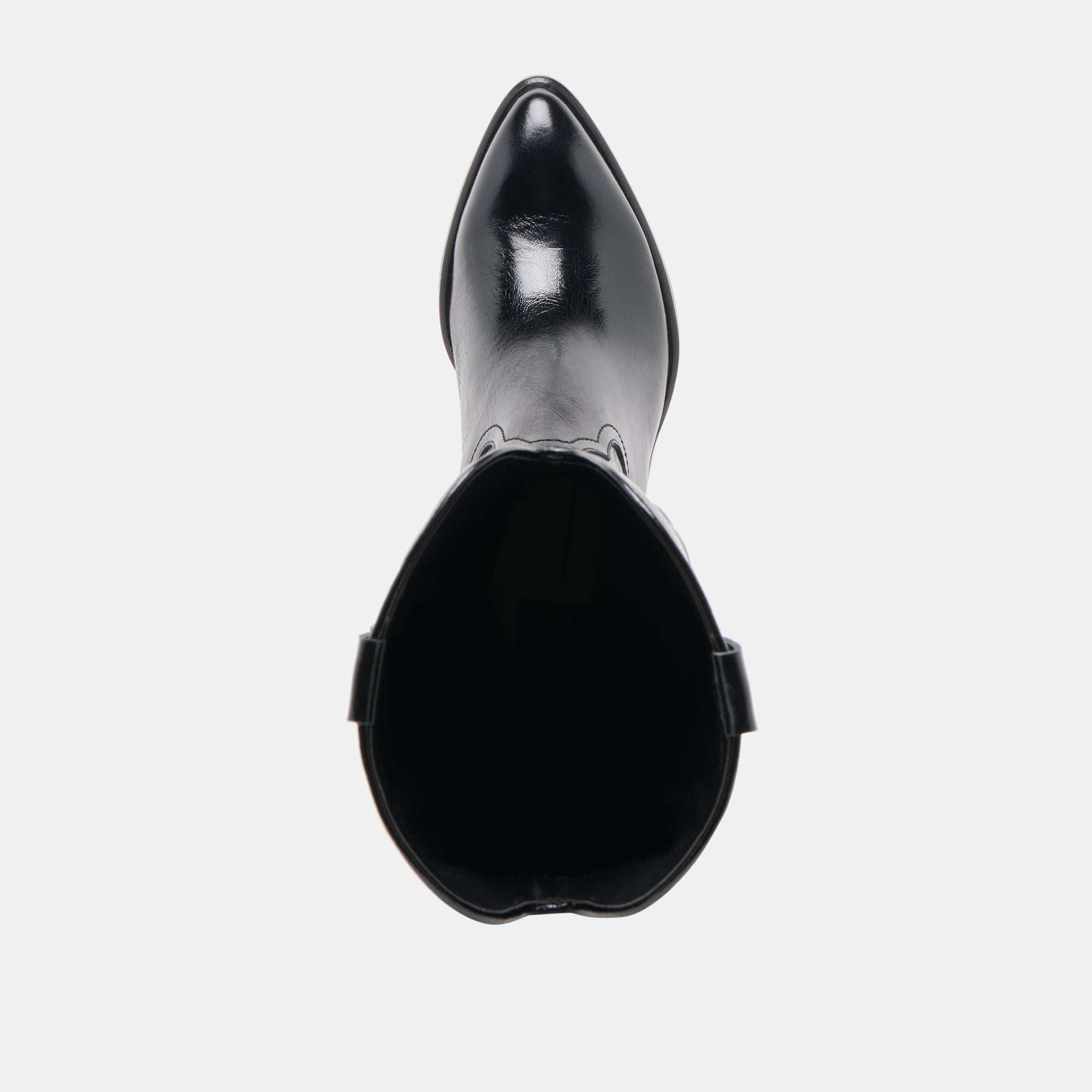 Mirla Black Leather Extra Wide Calf Boots | Dolce Vita Women