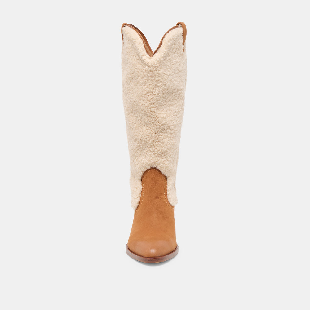 Mykel Plush Caramel Nubuck Boots | Dolce Vita Women
