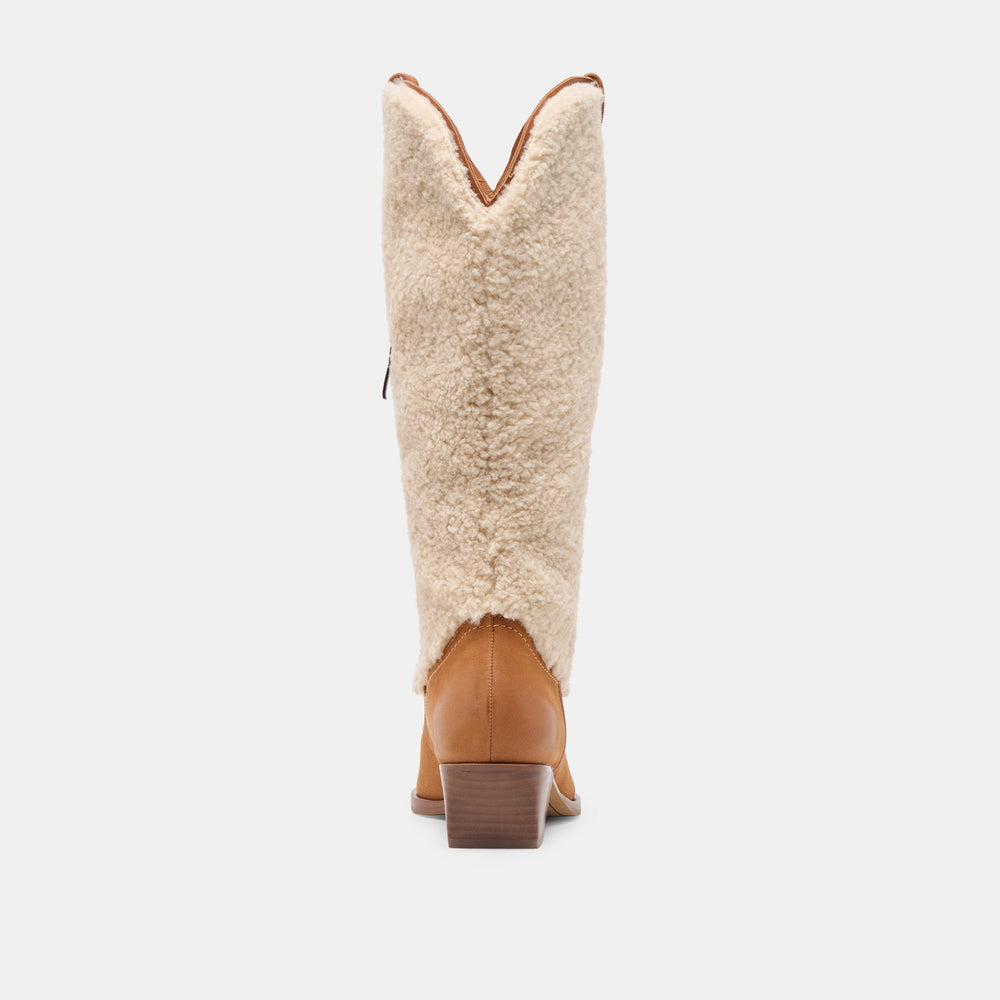 Mykel Plush Caramel Nubuck Boots | Dolce Vita Women