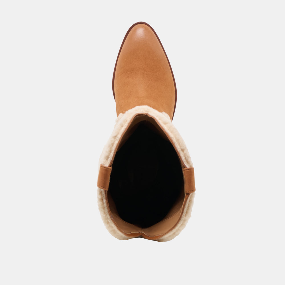 Mykel Plush Caramel Nubuck Boots | Dolce Vita Women