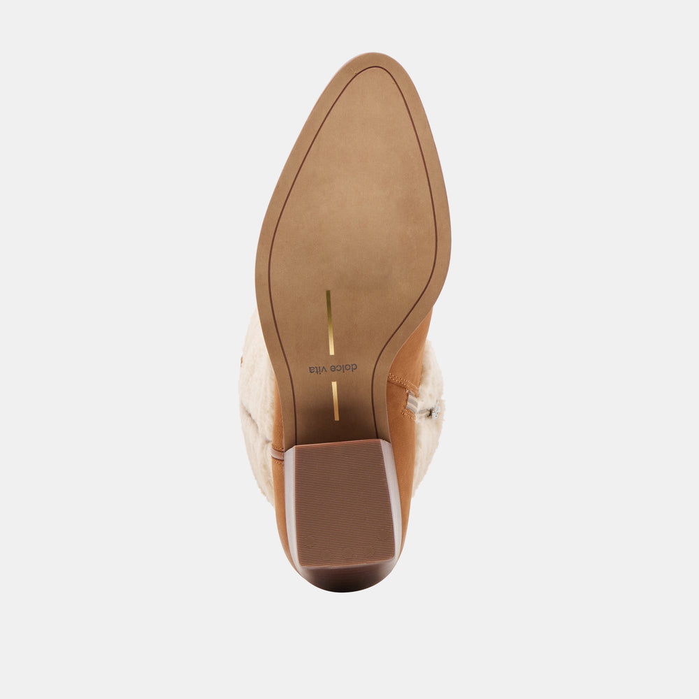 Mykel Plush Caramel Nubuck Boots | Dolce Vita Women