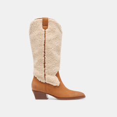 Mykel Plush Caramel Nubuck Boots | Dolce Vita Women